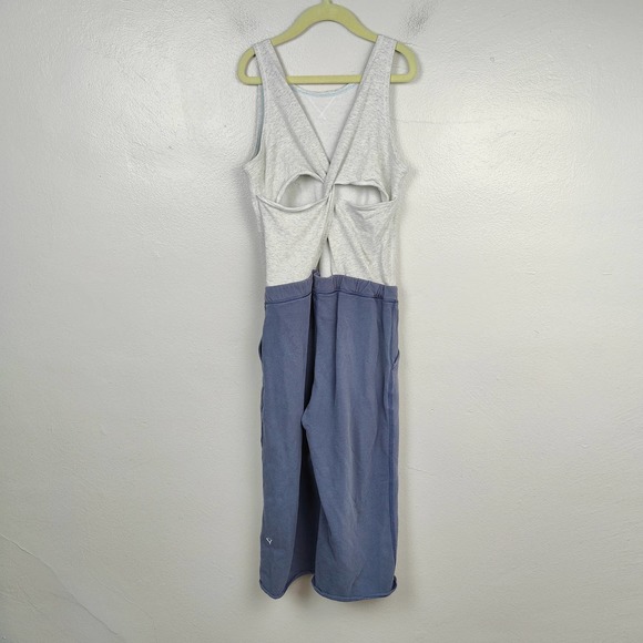 Ivivva Lululemon Feels Good Jumpsuit Girls 8 Heather Gray Purple French Terry - Picture 5 of 9